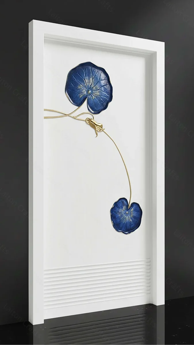 Modern Lotus Leaf Design | Contemporary Luxury Entrance Door