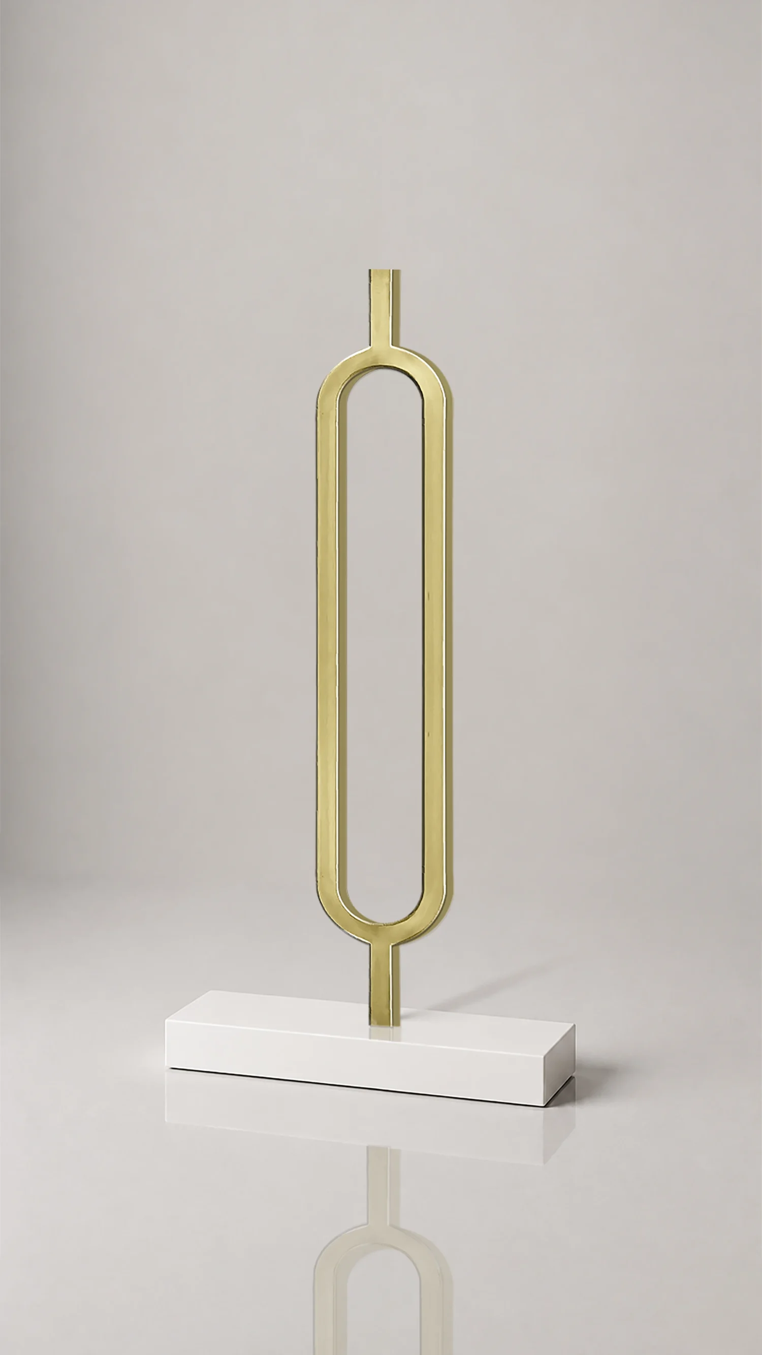 Modern Oval Banister Design | Contemporary Brass Stair Railing Element