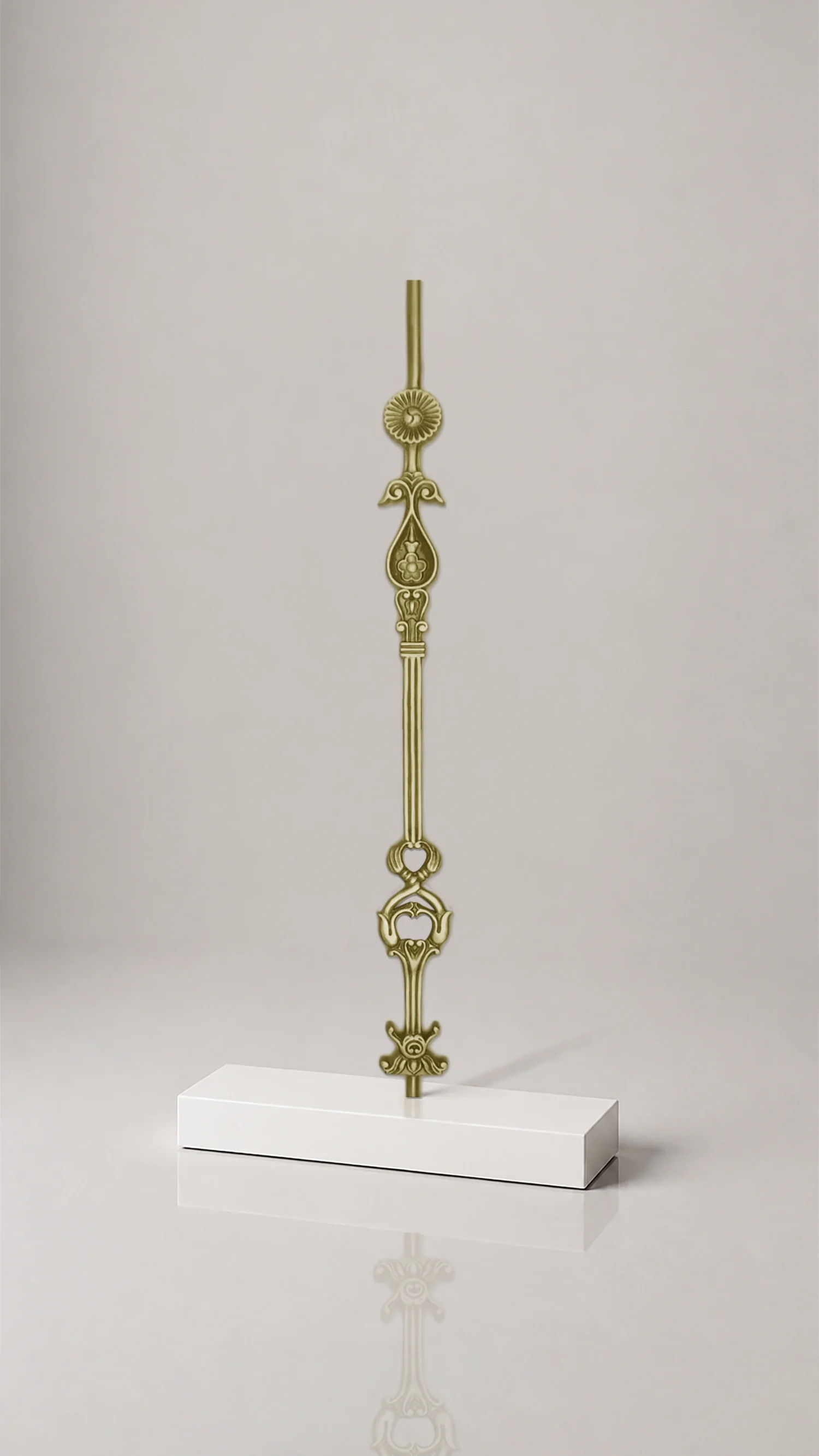 Classic Ornamental Brass Banister | Heritage Stair Railing Design