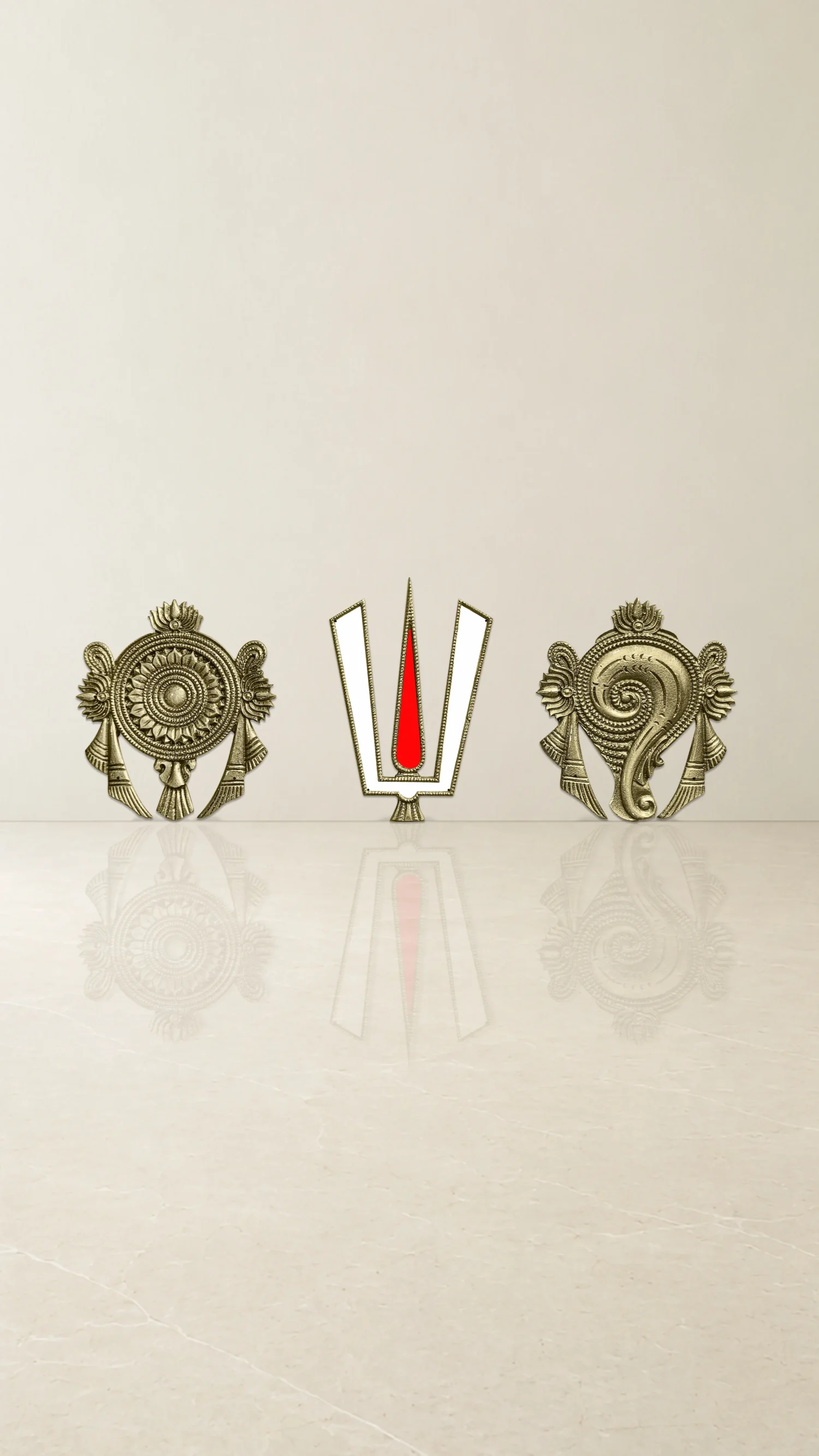 Shanku Chakra Namam Brass Accessories