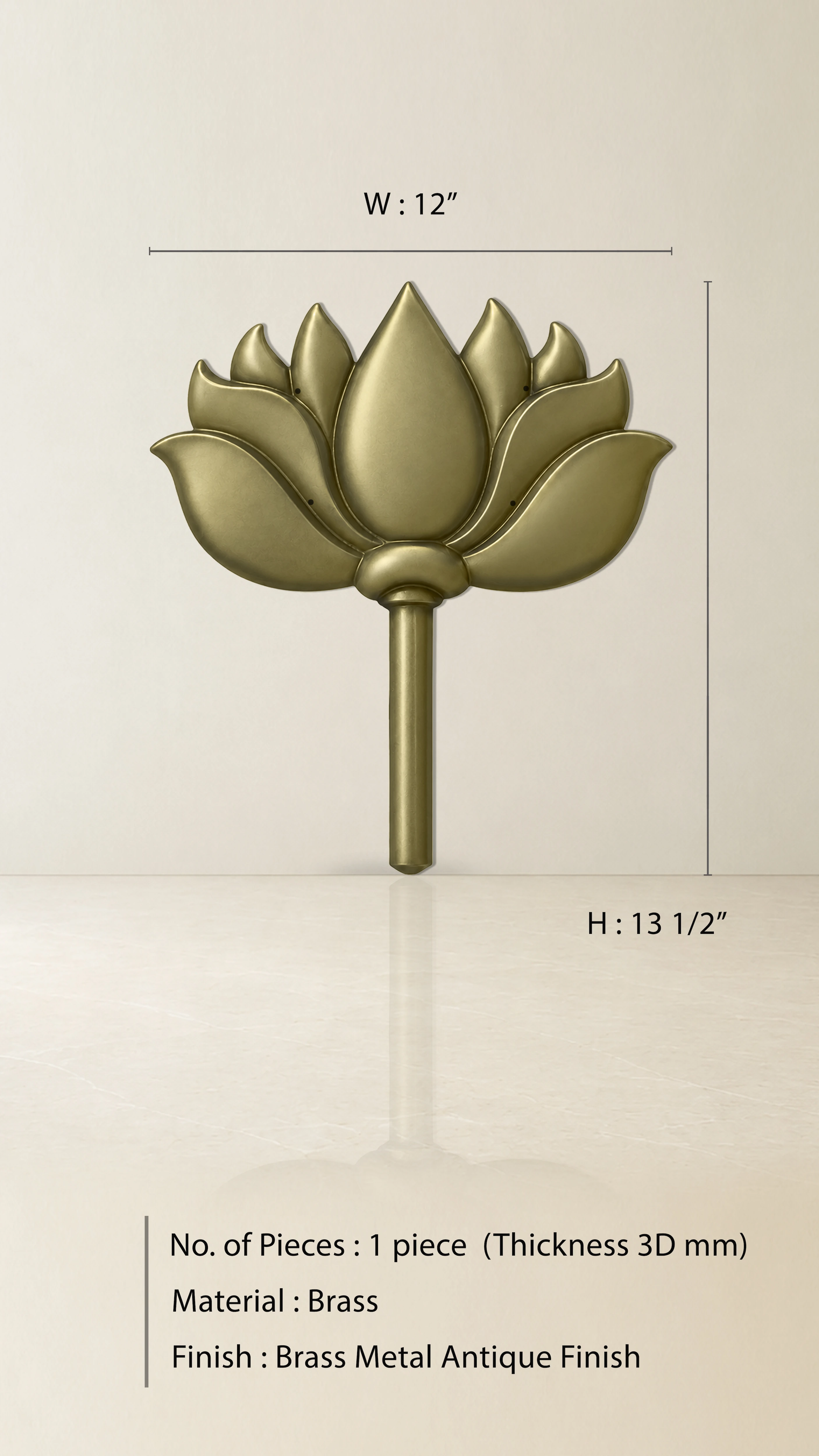 Lotus Leaf Brass Accessory - Image 2