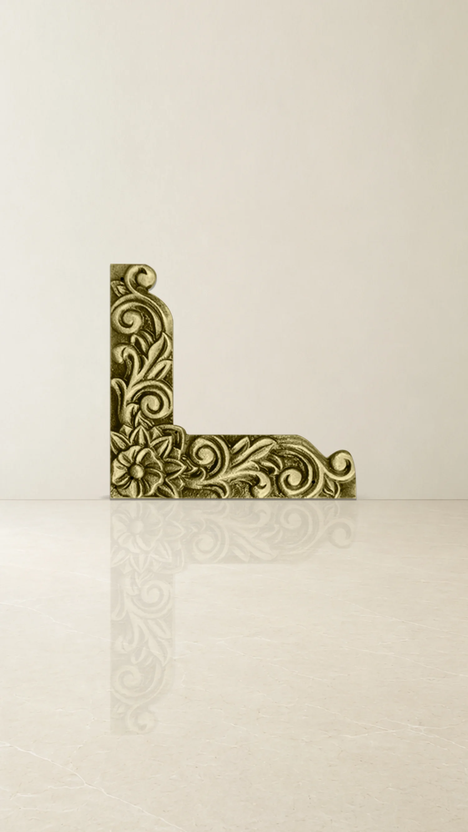 Traditional Brass Left Corner Accessory