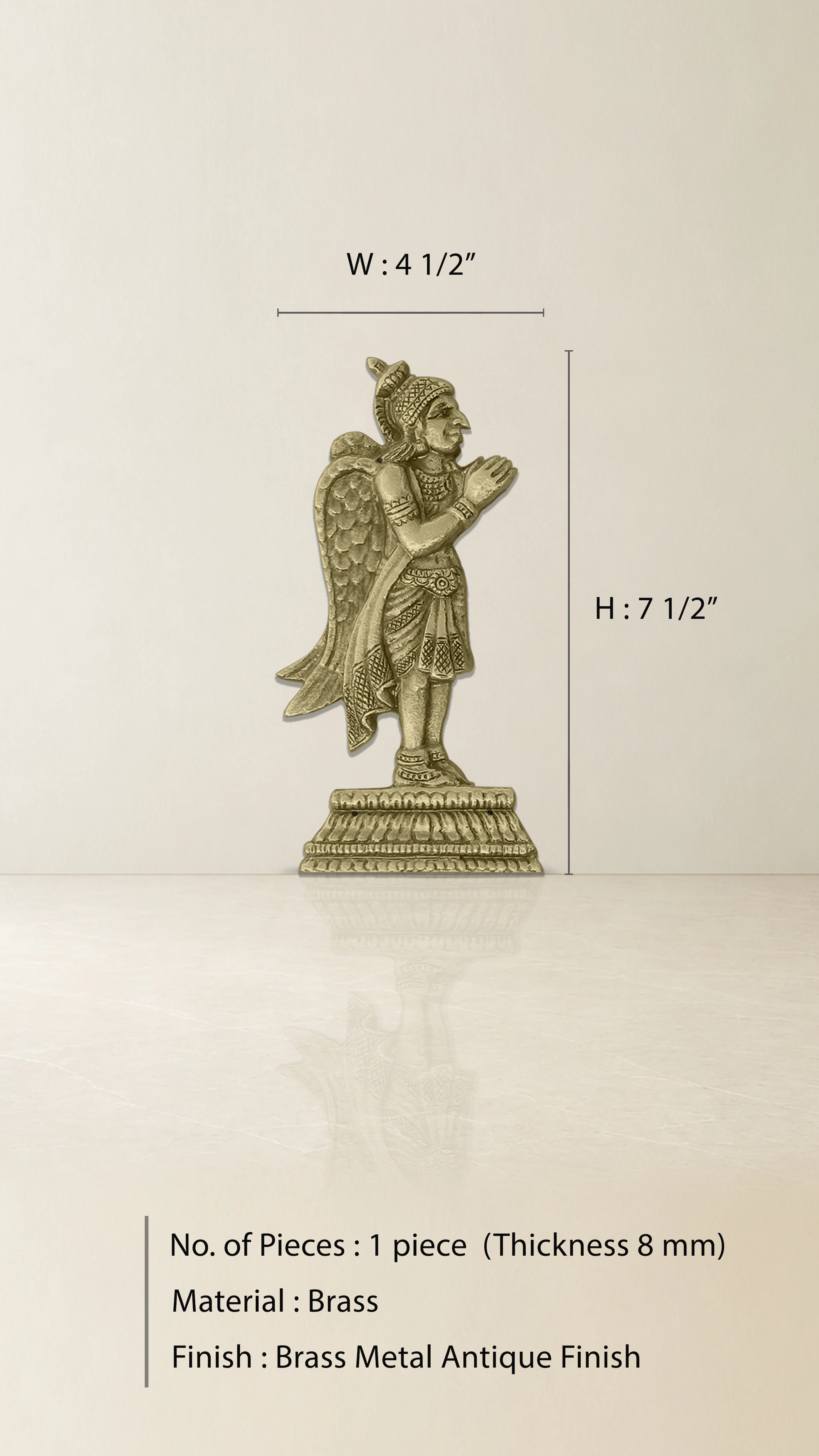Garuda Brass Pooja Accessory - Grill Type - Image 2