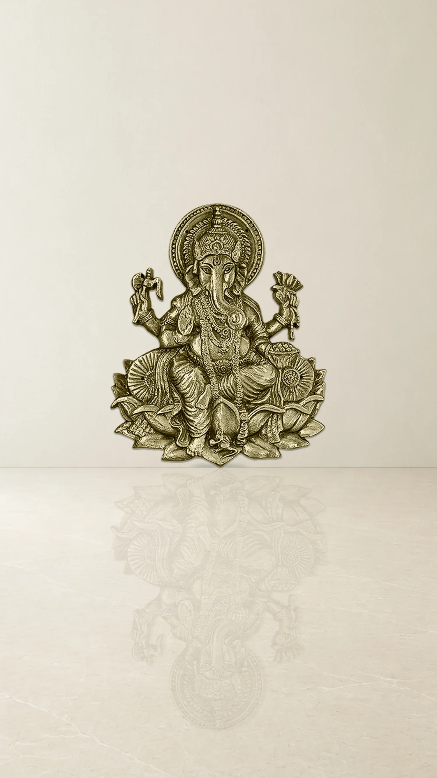 Lord Ganesh Brass Accessory - Grill Type