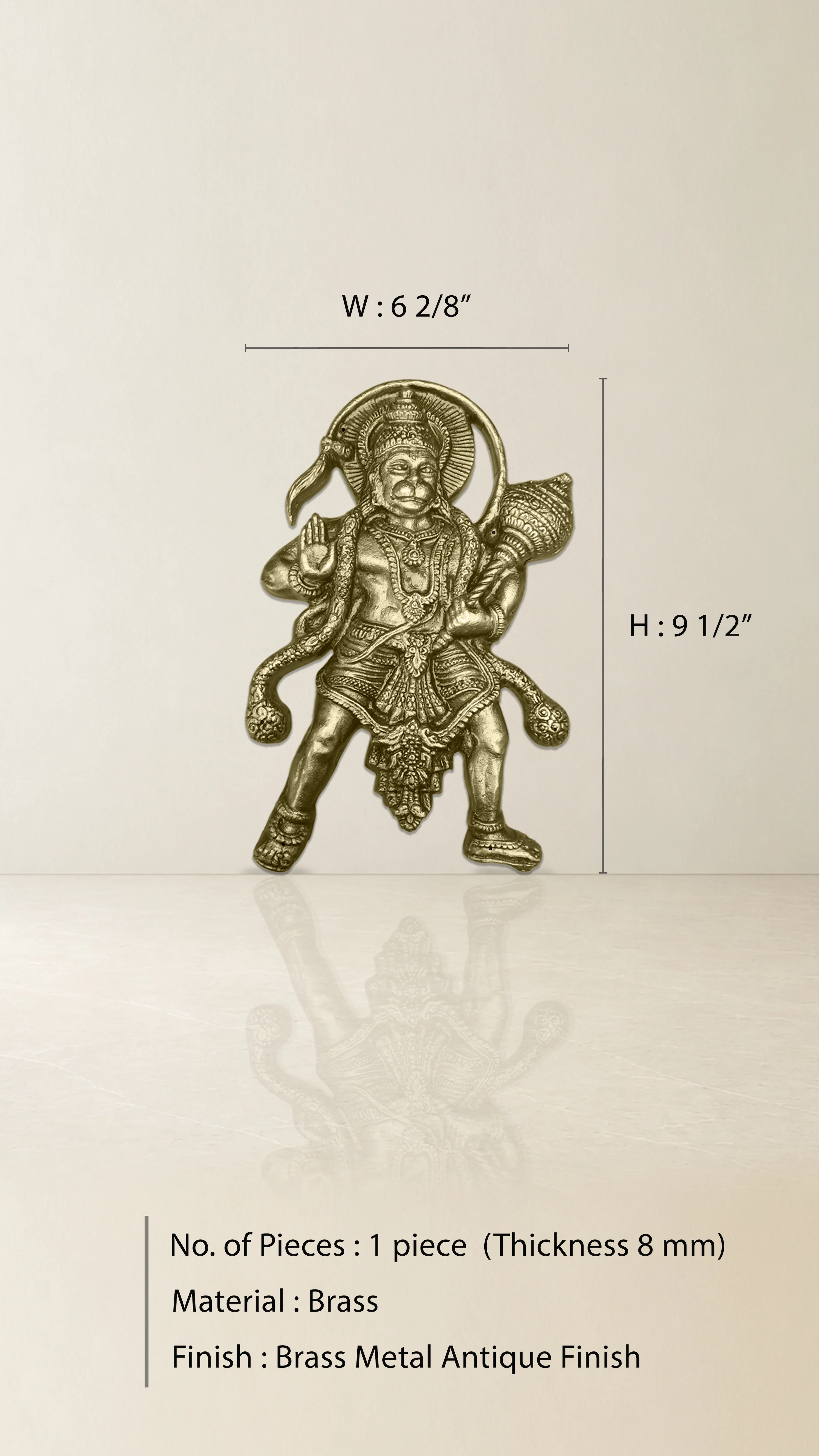Hanuman Brass Accessory - Grill Type - Image 2
