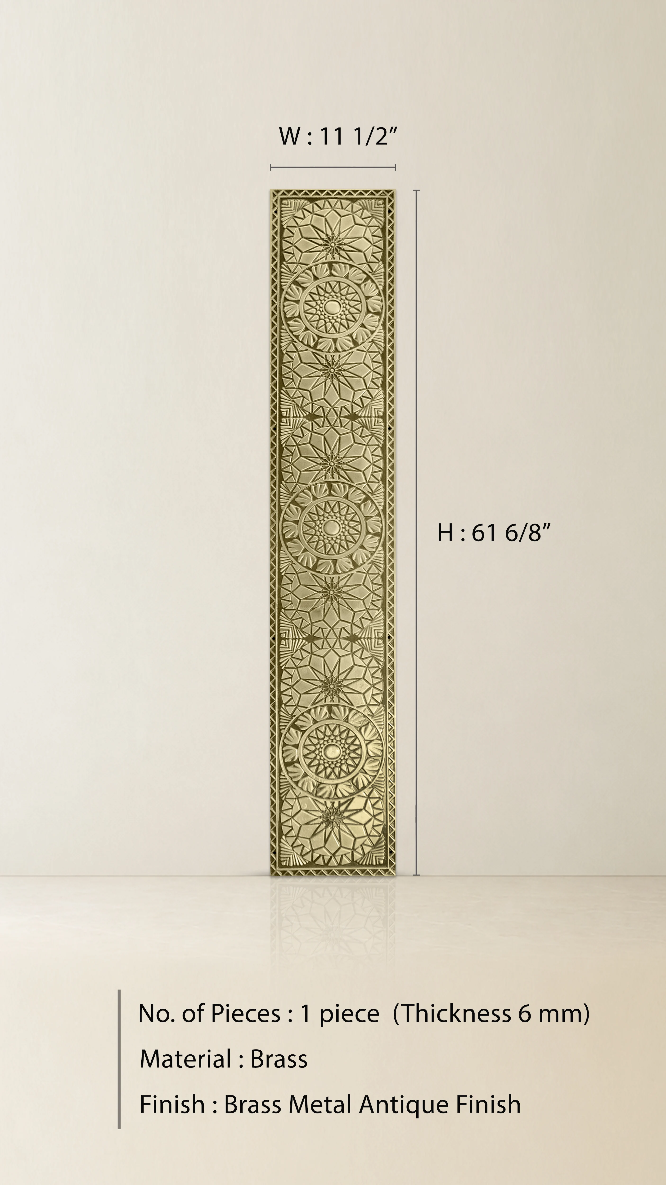 Brass Metal Panel - Plate Type - Image 2