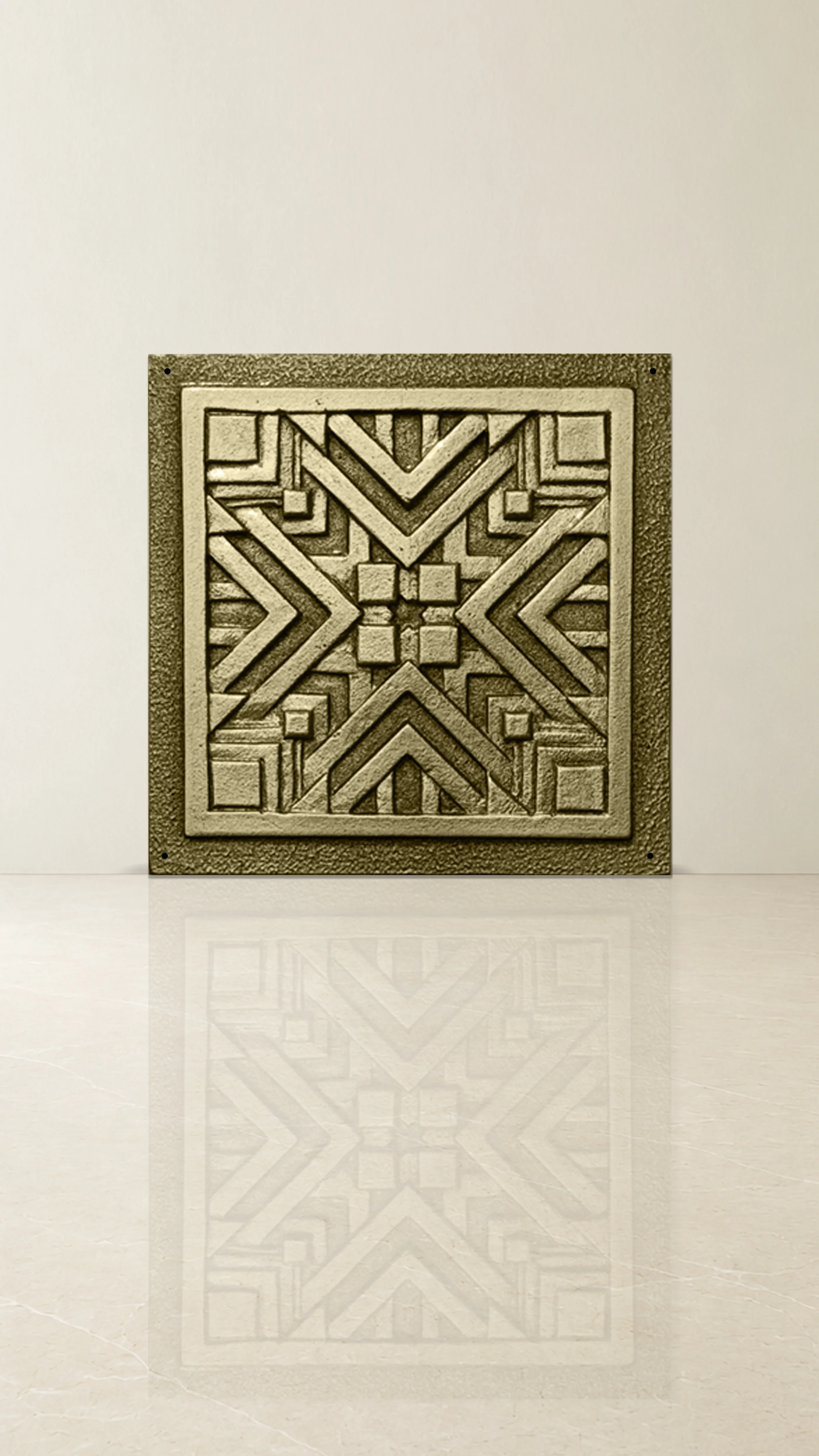 Traditional Brass Square Accessory