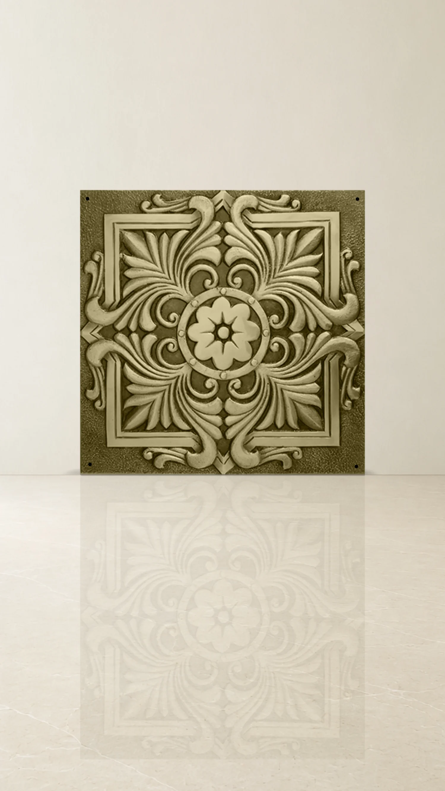 Vintage Brass Square Accessory