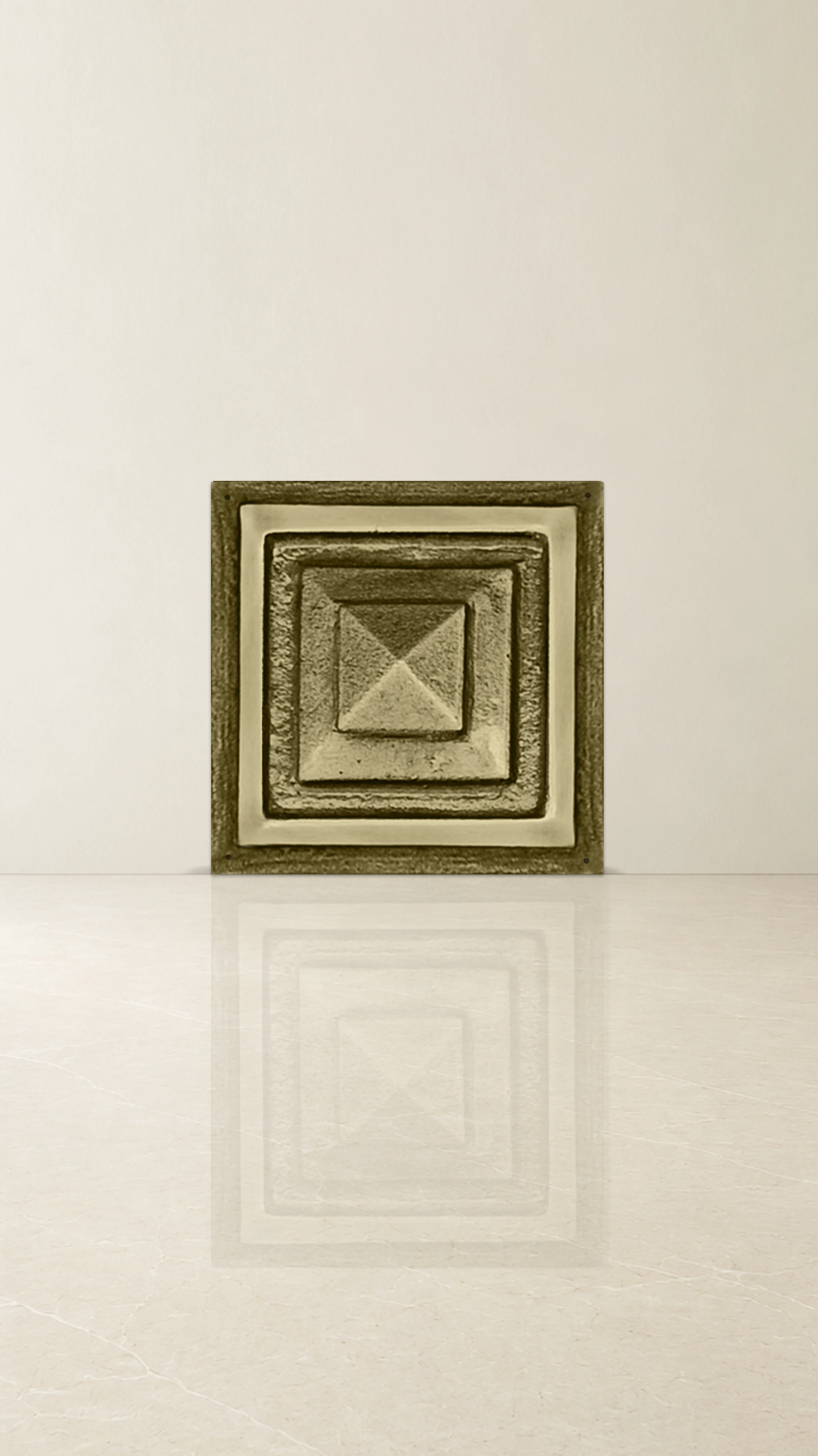 Large Brass Pyramid Accessory