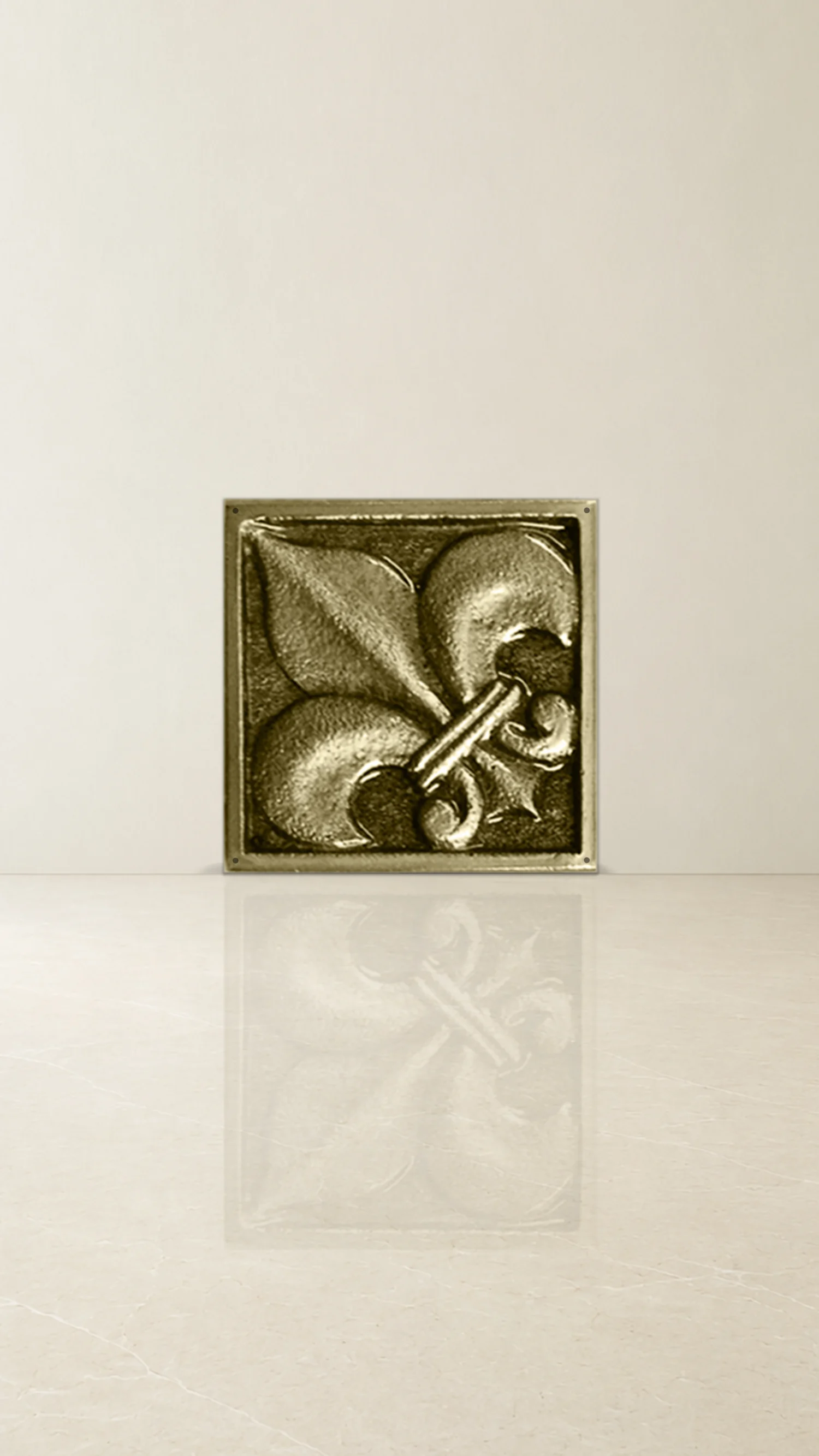Vintage Style Brass Square Accessory