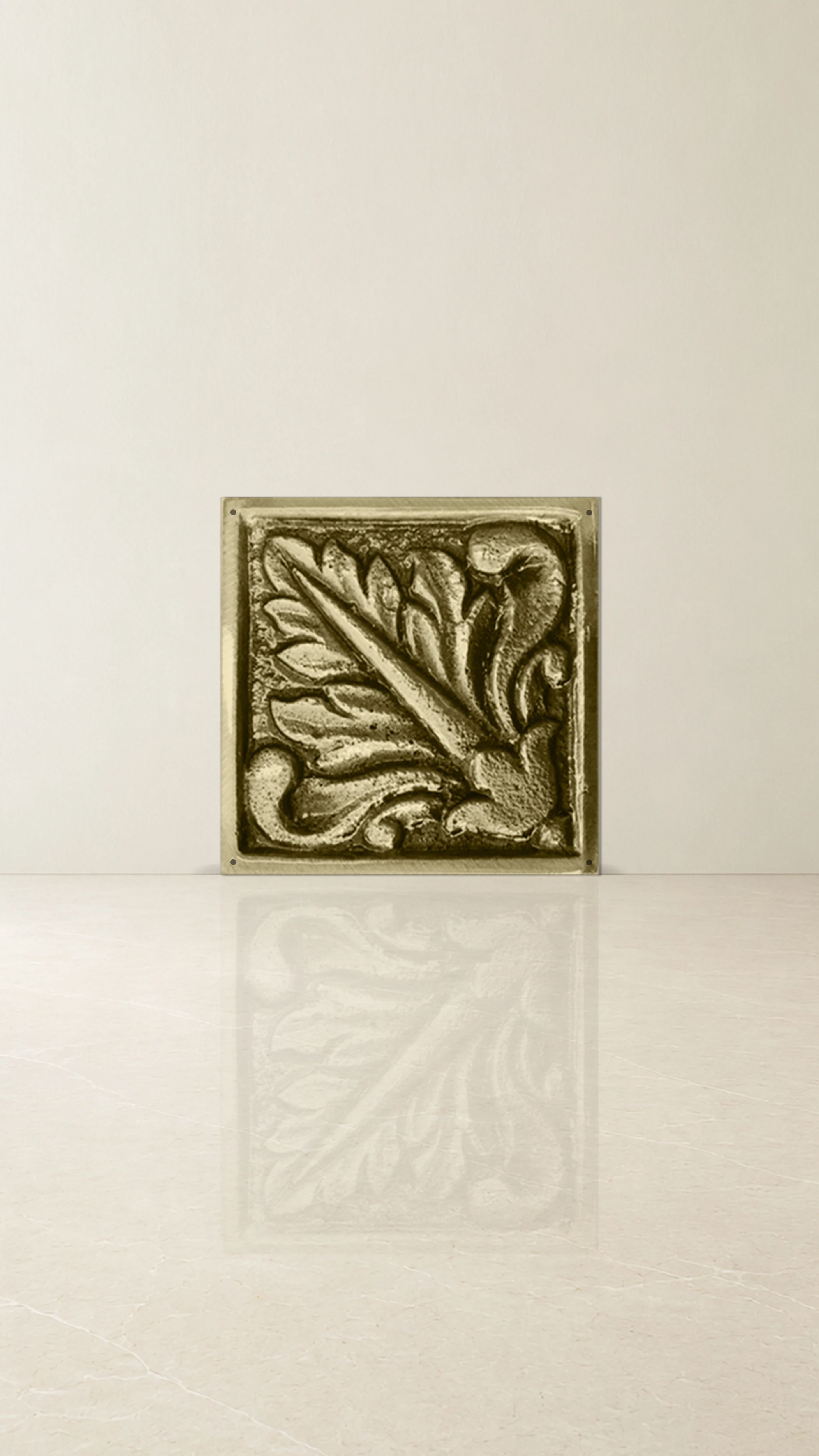 Grown Leaf Brass Square Accessories - Plate Type