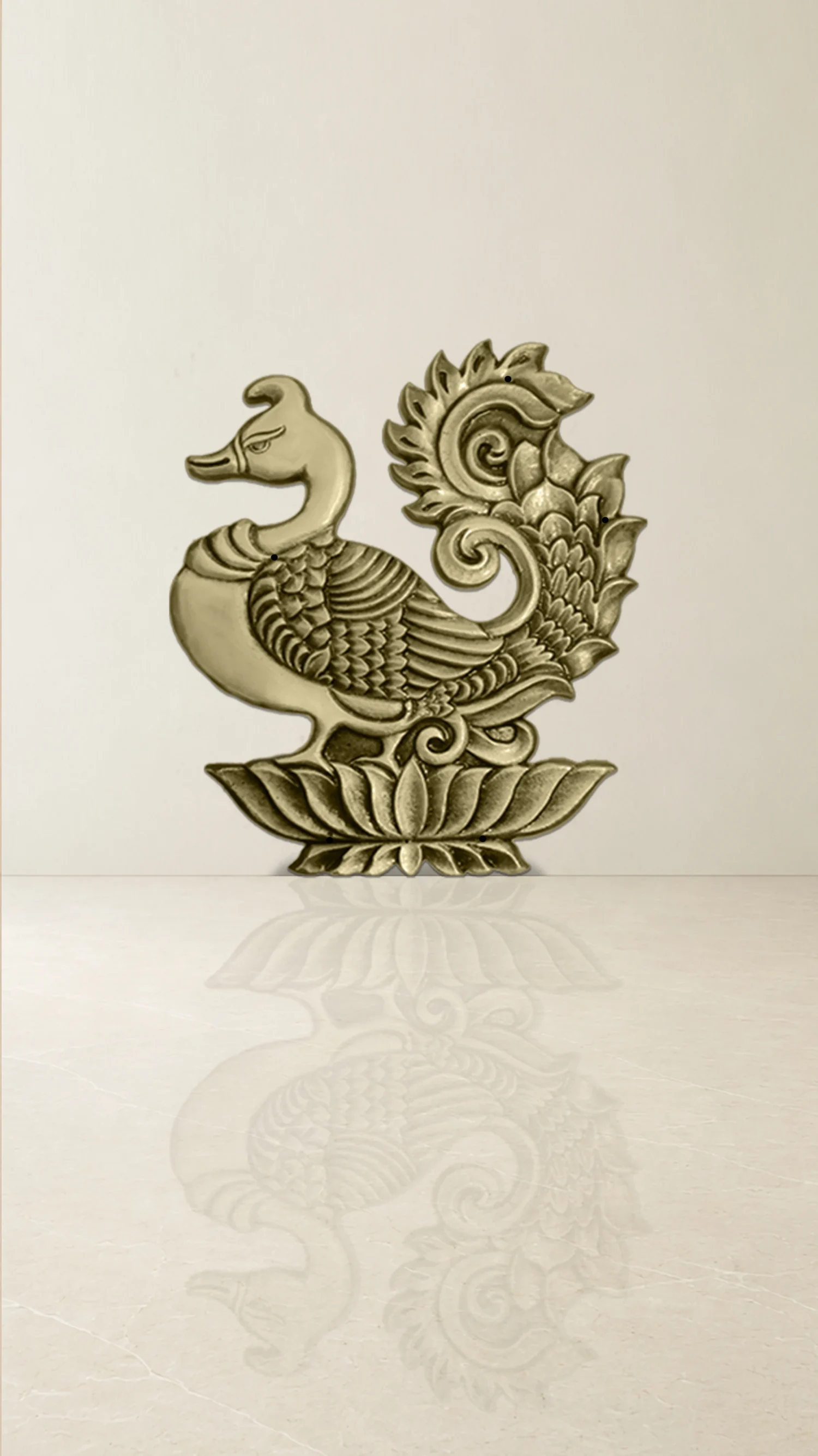 Peacock Brass Pooja Accessory