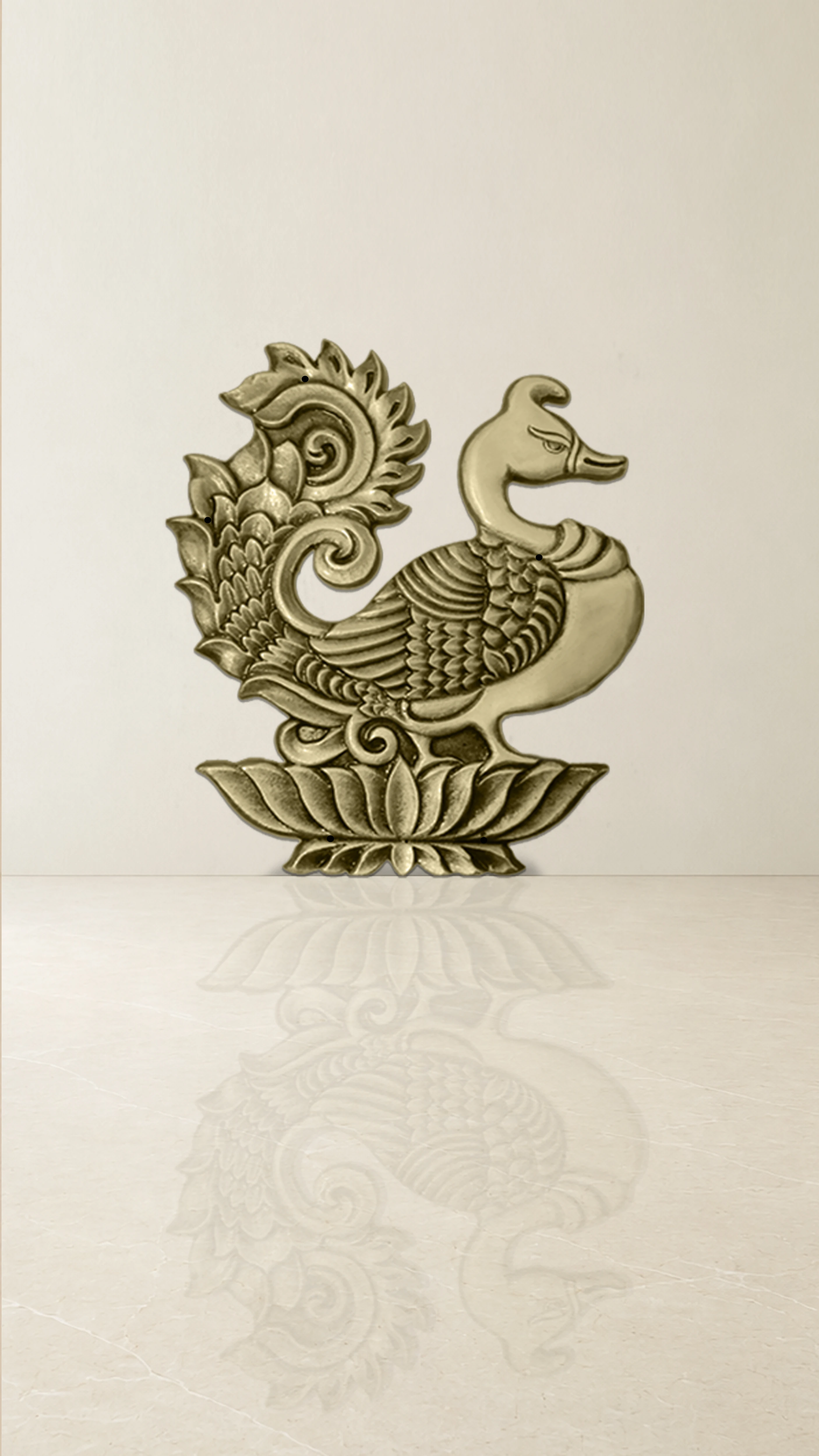 Peacock Brass Pooja Accessory